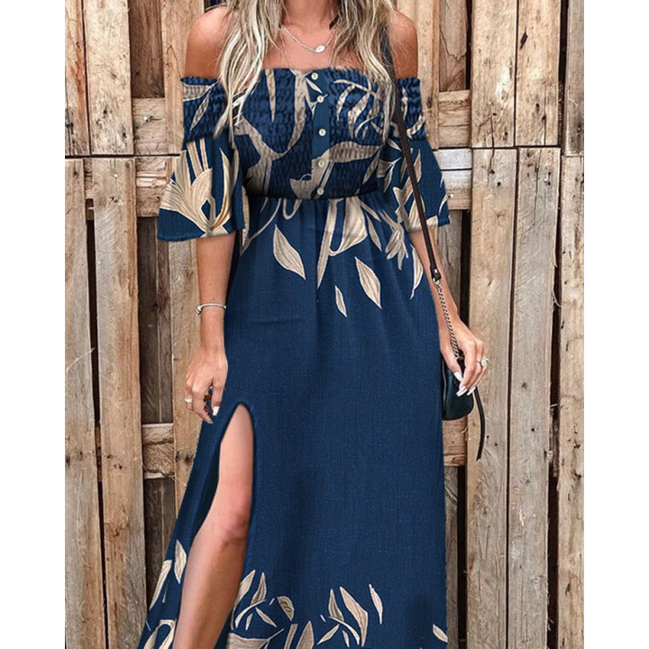 Ladies Flowers Maxi Dress Lune London
