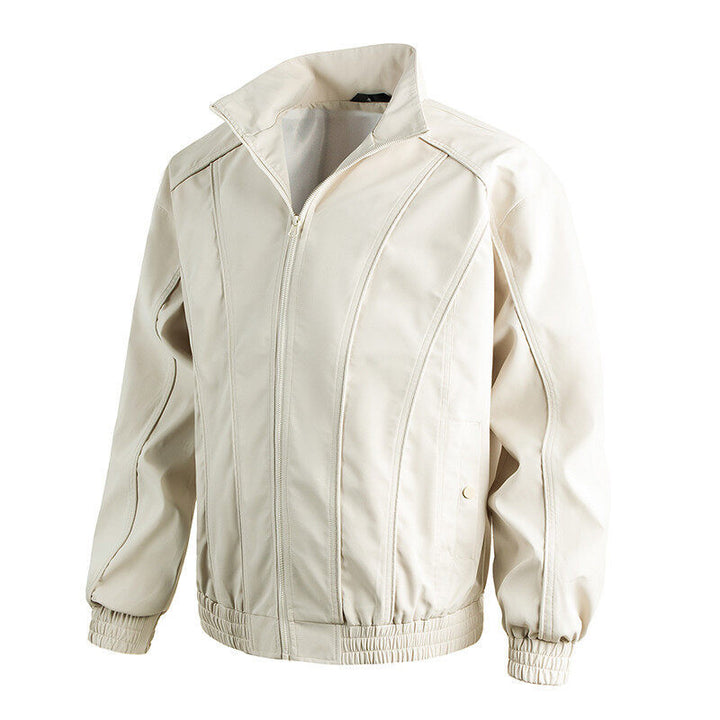 Leisure jacket for men with stand-up collar and elastic waist Lune London