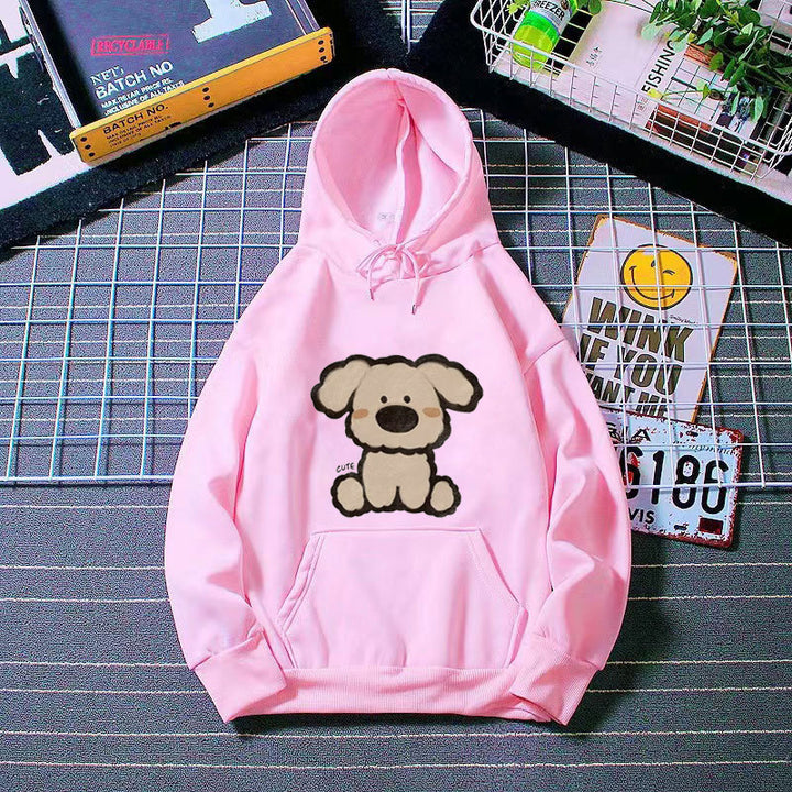 Women’s hooded sweatshirt with cute dog design Chic & Stil