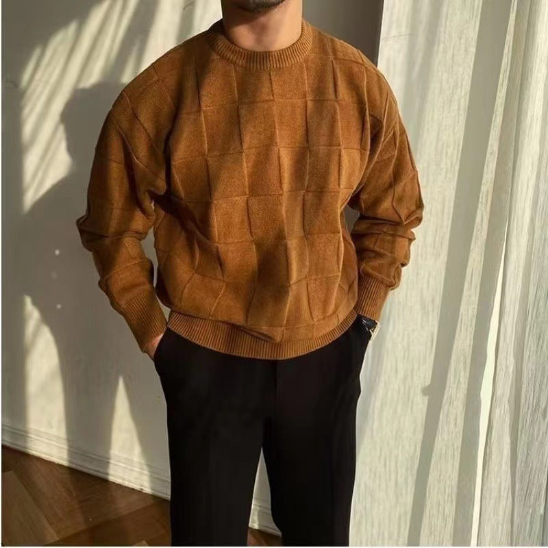Casual men's sweater with textured design Lune London