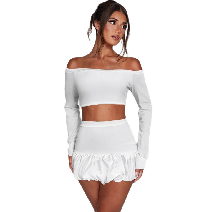 Women's Off-Shoulder Set with refined top and flowing skirt Lune London