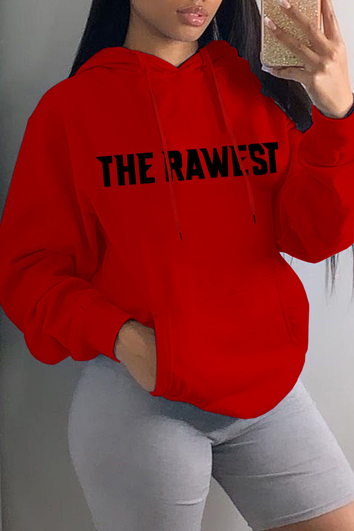 Women's hoodie with inspiring inscription Lune London