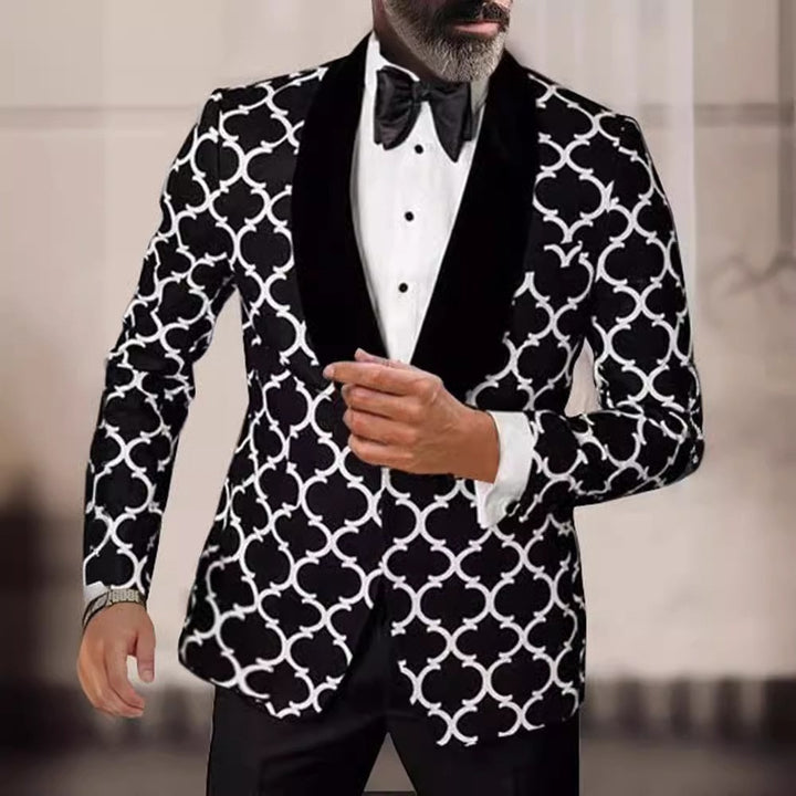 Elegant blazer for men with eye-catching pattern Lune London