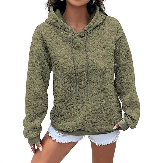 Women's comfortable hoodie with floral pattern Lune London