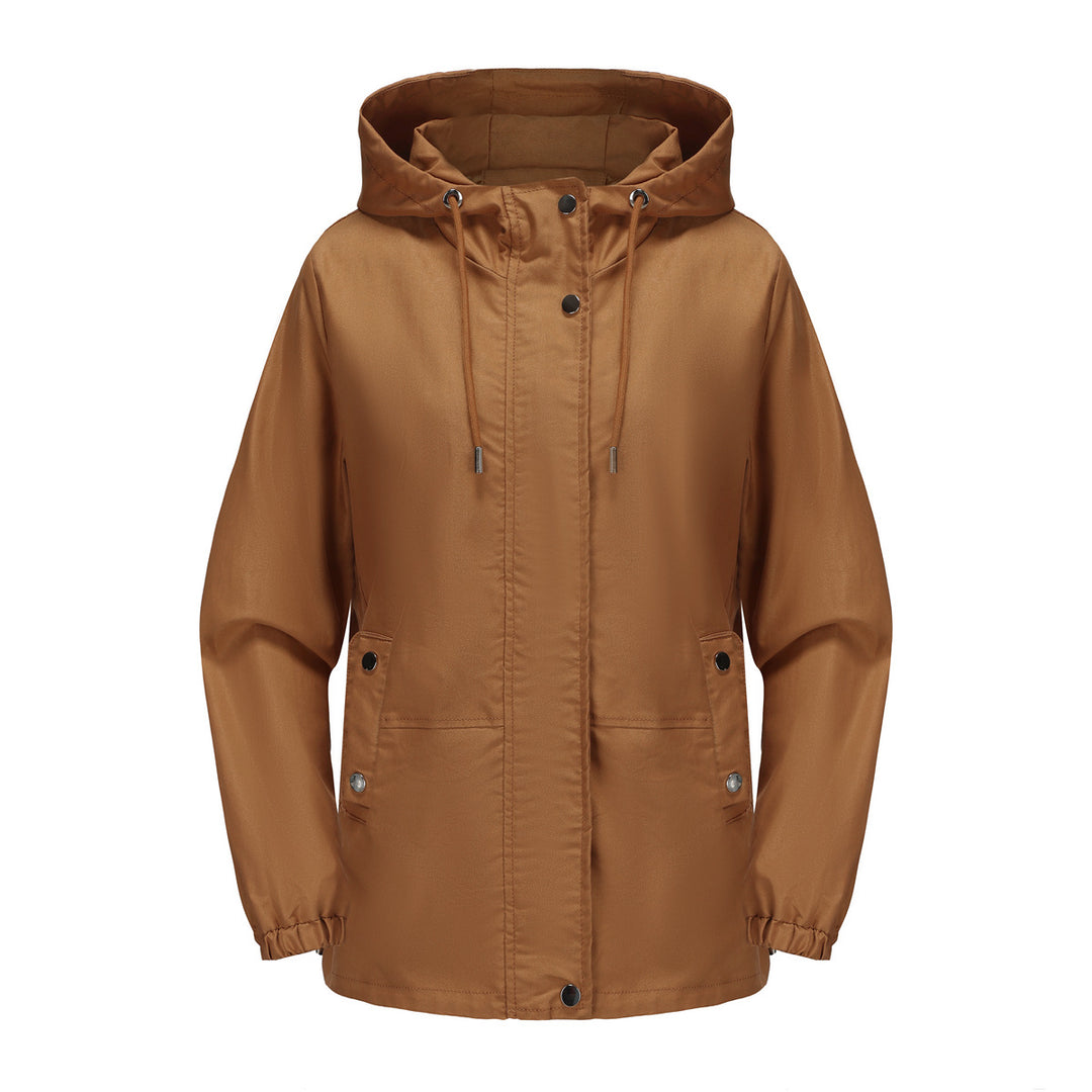 Windproof women's outdoor jacket with adjustable waist and hood Lune London