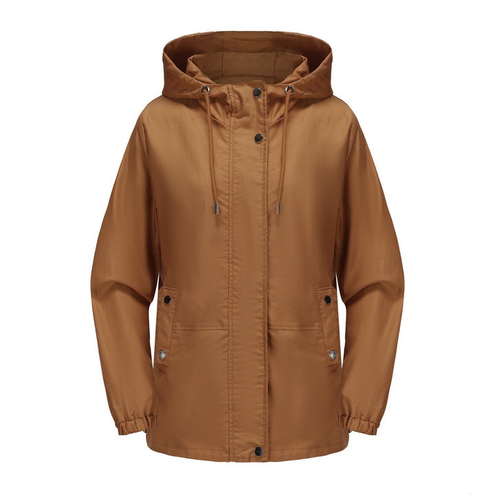 Windproof women's outdoor jacket with adjustable waist and hood Lune London