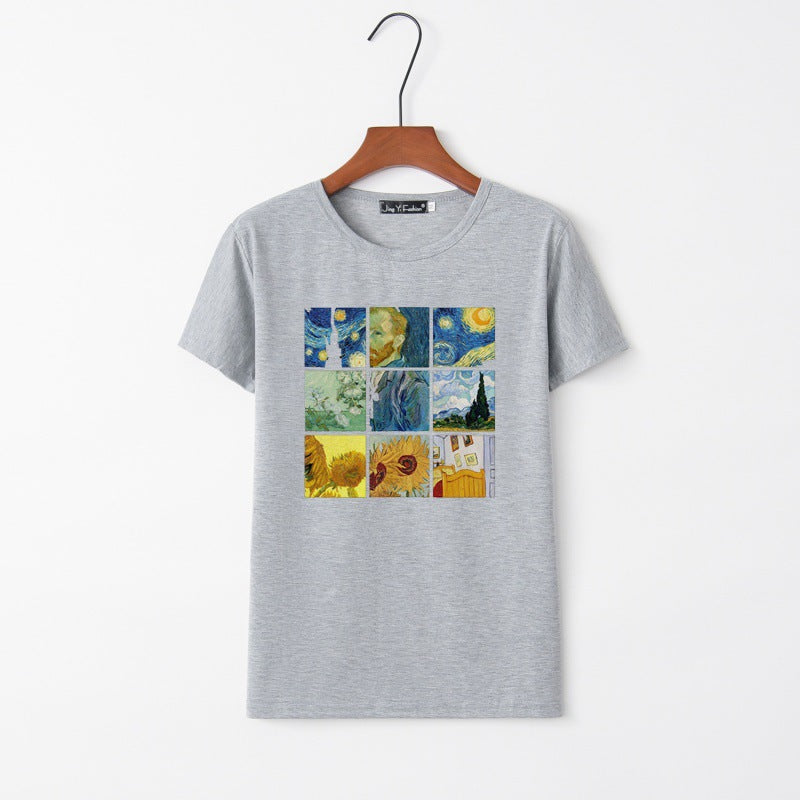 T-shirt femme avec impression artistique créative Chic & Stil