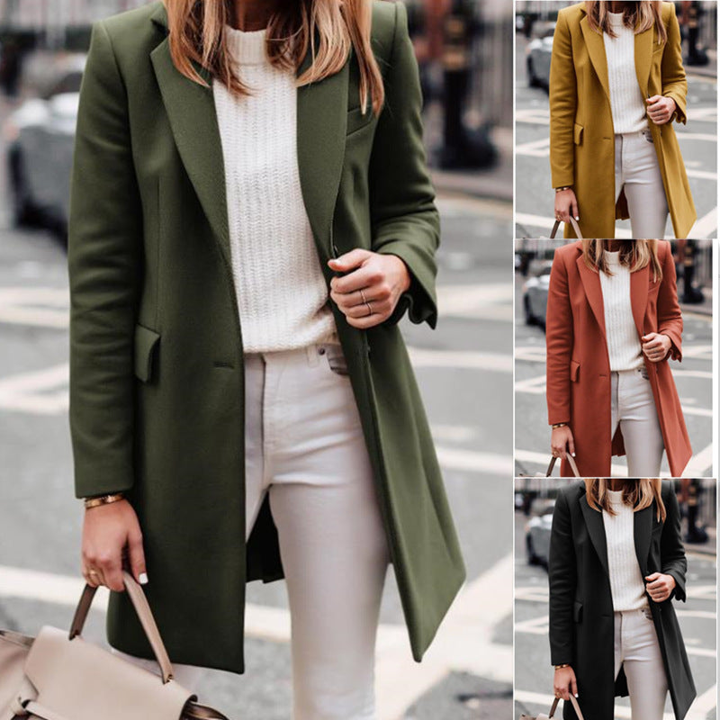Elegant women's coat, fitted, made of high-quality fabric Lune London