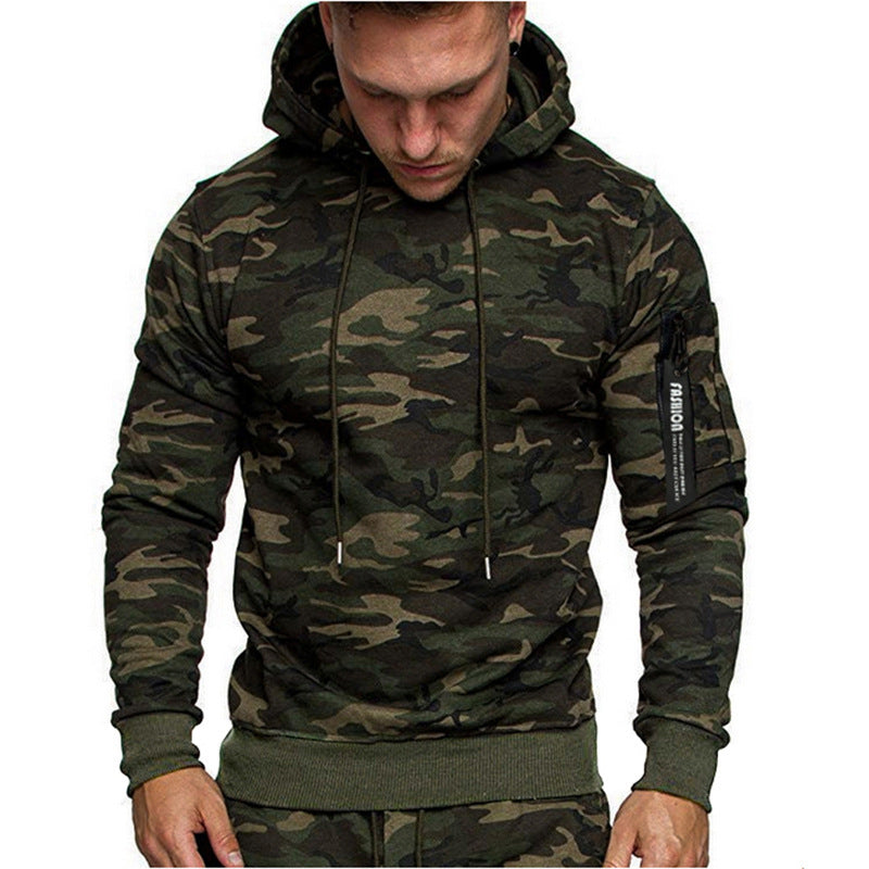 Men's sporty hoodie with side zipper Lune London