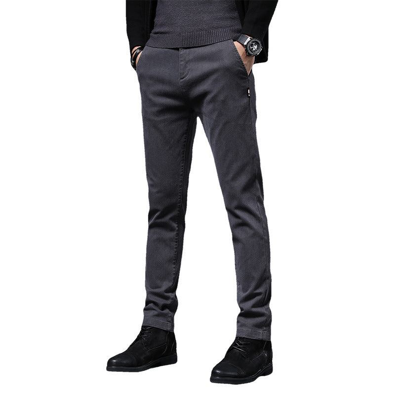 Slim-fit leisure pants for men with elastic waistband and practical pockets Lune London