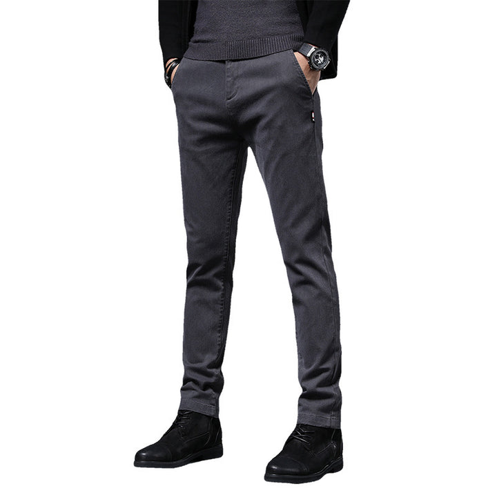 Slim-fit leisure pants for men with elastic waistband and practical pockets Lune London