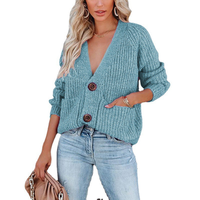Lune London | Women's cardigan in a casual cut with practical pockets