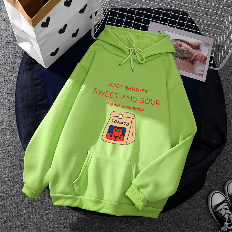 Women's hoodie with unique vitamin-rich print Chic & Stil