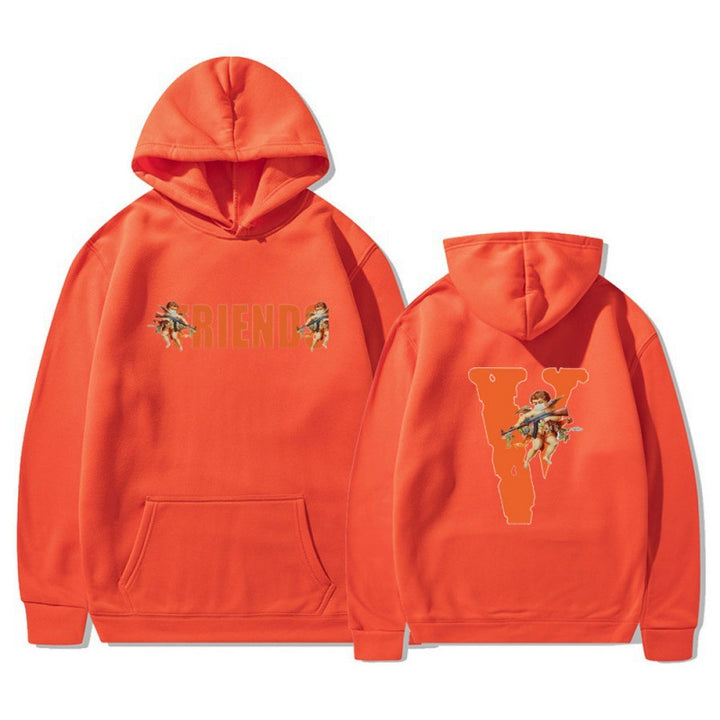 Women's hoodie with characteristic front and back print Lune London