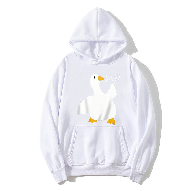 Women's hoodie with playful duck motif Chic & Stil