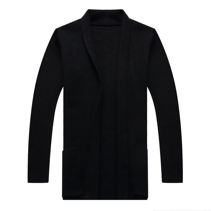Casual knitted cardigan for men with an open cut and practical pockets Lune London