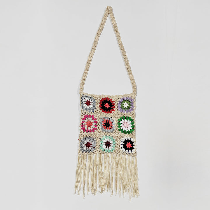 Boho crochet shoulder bag for women Lune London