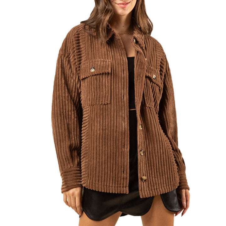 Casual corduroy jacket for women with practical pockets Lune London