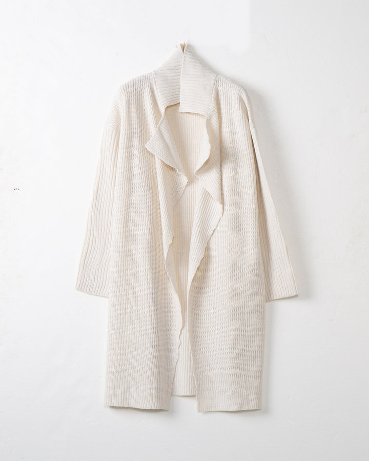 Women’s knit coat Galerie with relaxed fit and modern details Lune London