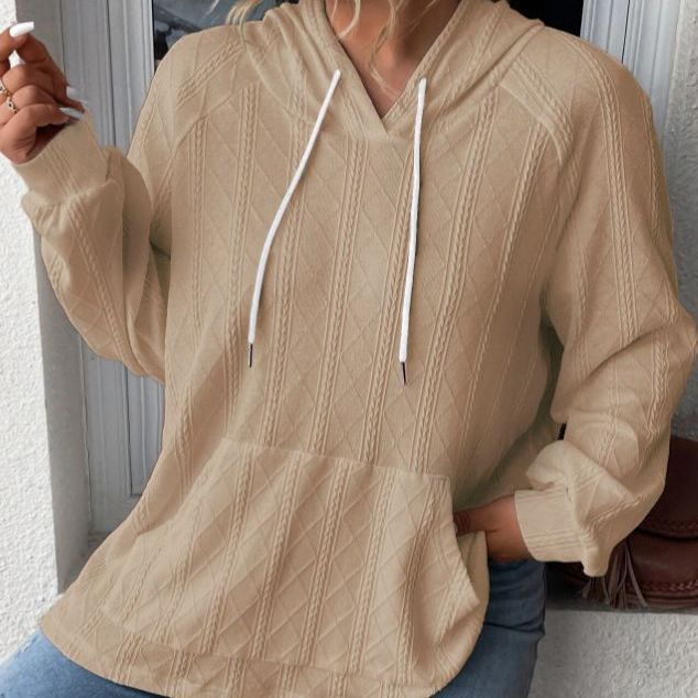 Comfortable textured hoodie for women Lune London