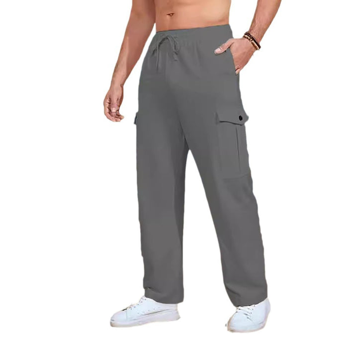 Men's cargo pants with convenient pockets and elastic waistband Lune London