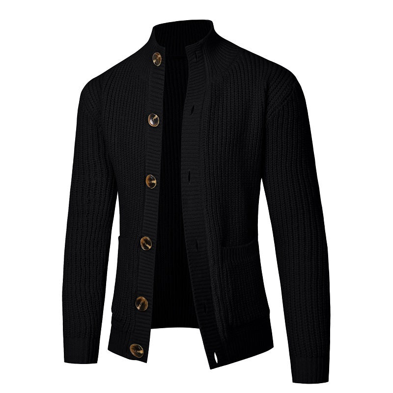 Comfortable knit jacket for men with button closure Lune London