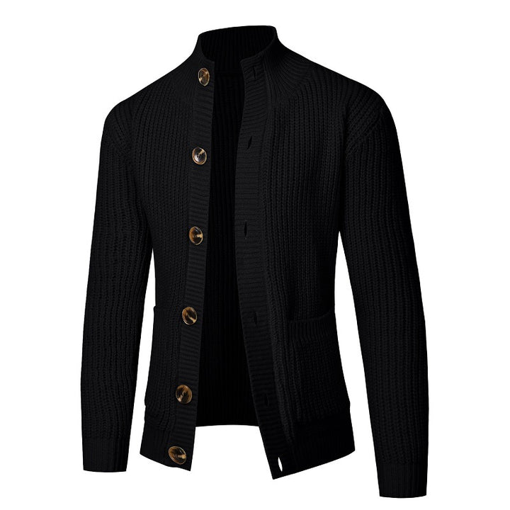 Comfortable knit jacket for men with button closure Lune London