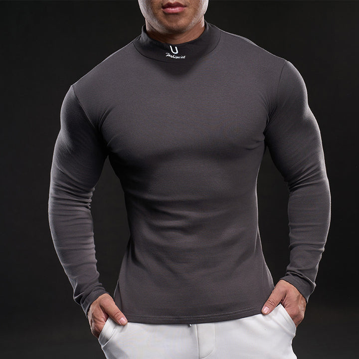 Men's high-quality functional T-shirt with high collar Lune London