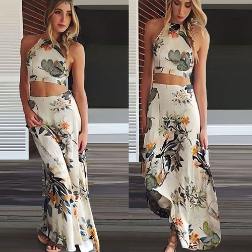 Ladies Floral Two-Piece Set Lune London