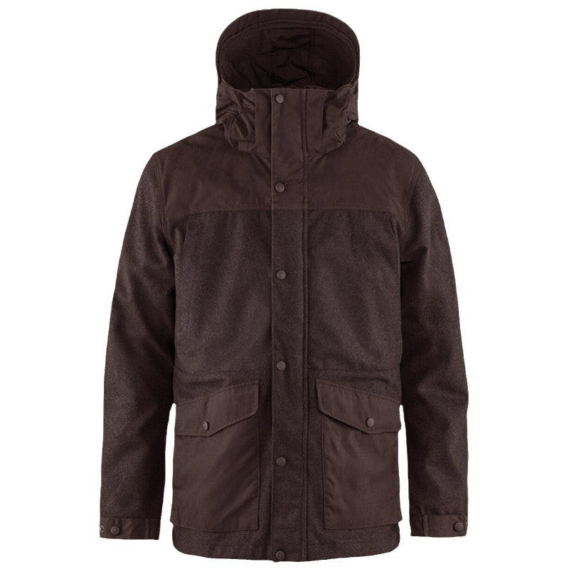 Functional winter jacket for men with removable hood and large pockets Lune London