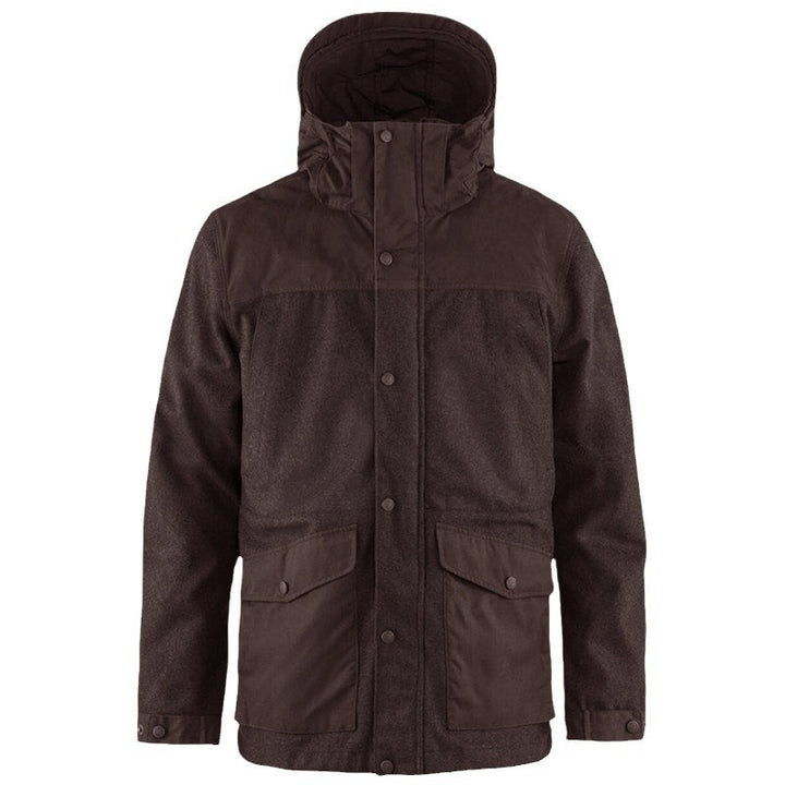 Functional winter jacket for men with removable hood and large pockets Lune London