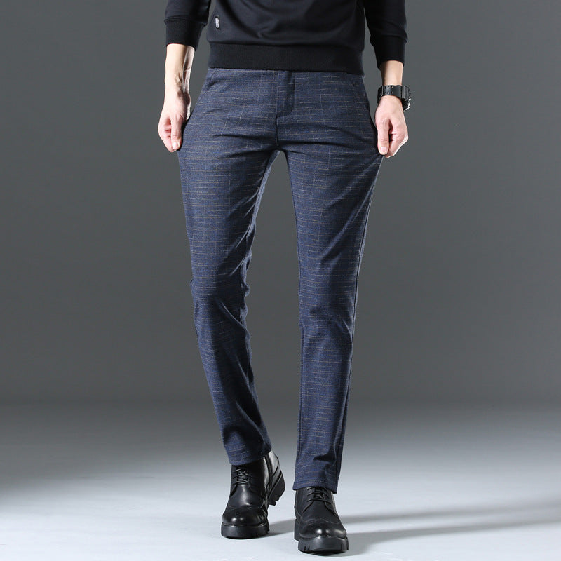 Modern chino trousers for men with elastic waistband and side pockets Lune London