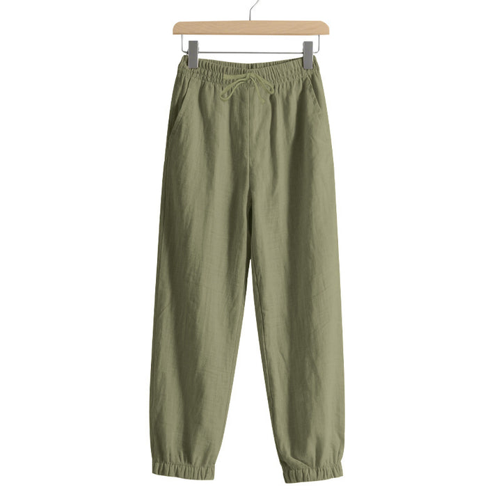 Men's leisure jogger pants with elastic waistband and side pockets Lune London