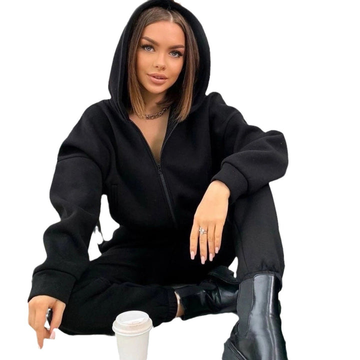 Ladies sporty jumpsuit with soft lining and practical zippers Lune London