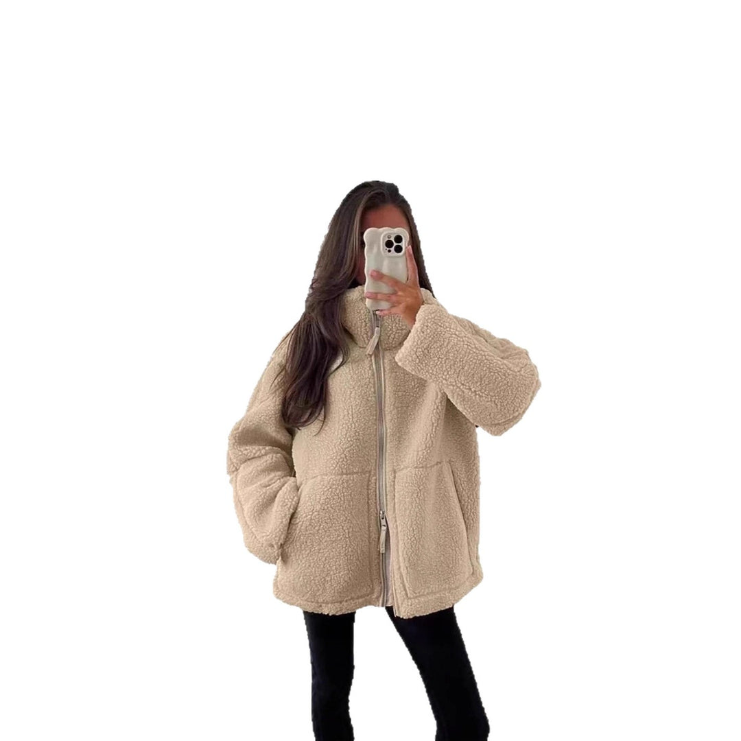 Ladies Comfortable Fleece Jacket with High Collar and Plenty of Room to Move Lune London