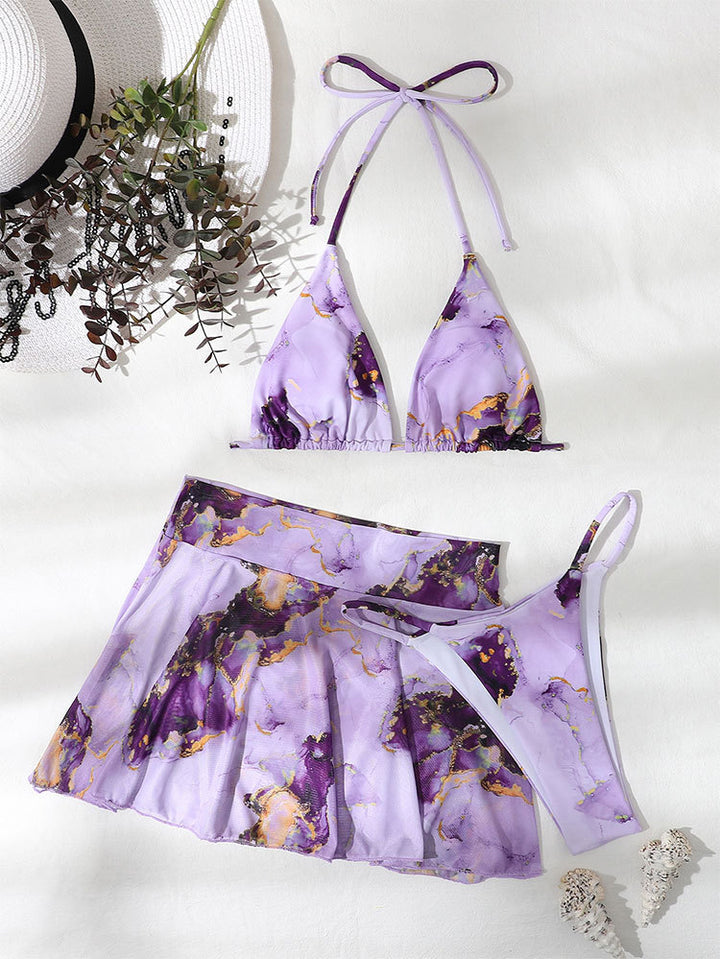 Lune London women's bikini and skirt set