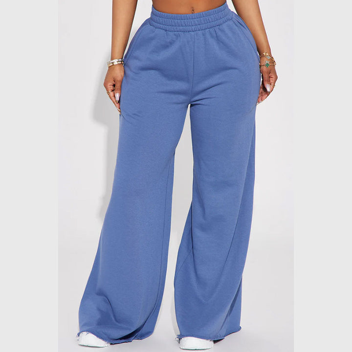 Loose-fitting leisure pants for women with elastic waistband Lune London
