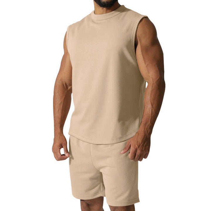 Men's short sleeve athletic set with elastic waistband and modern design Lune London
