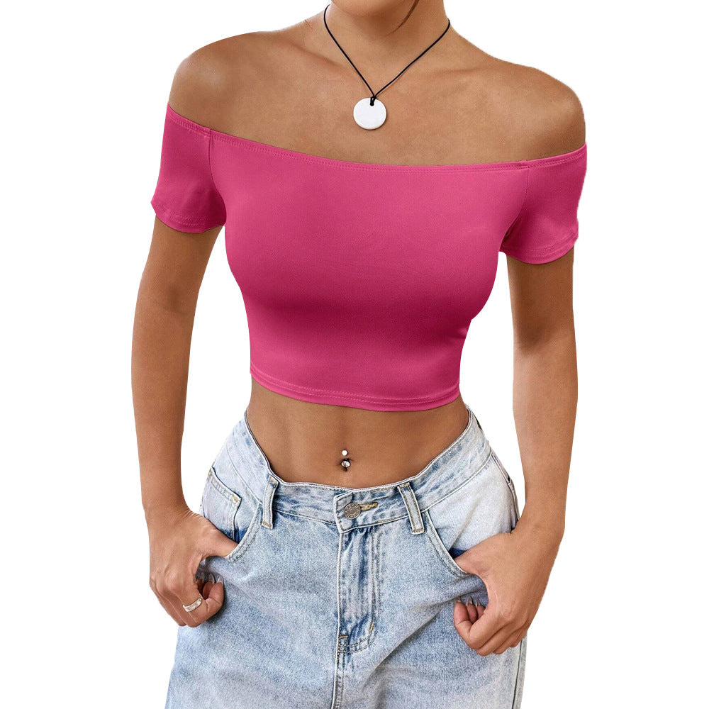 Cut women’s shirt with off-shoulder Chic & Stil