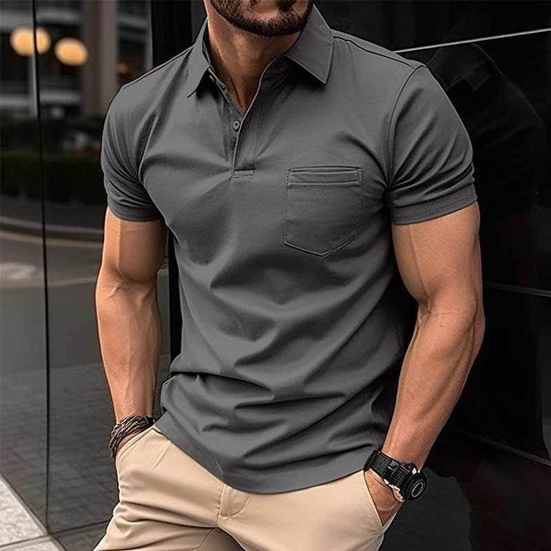 Men's Modern Fit Essential Polo Shirt Lune London