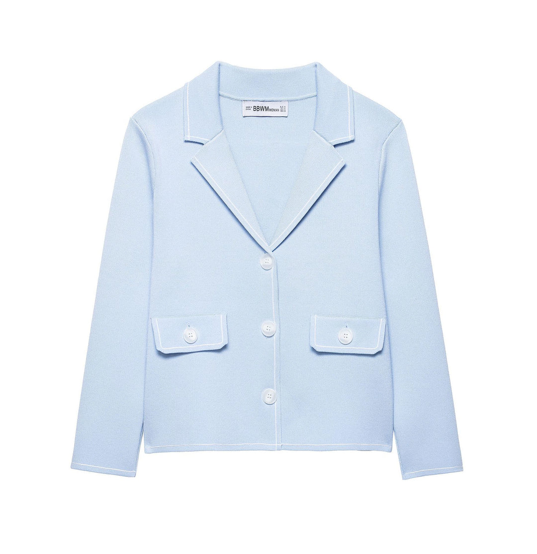 Casual blazer jacket for women with decorative seams and practical pockets Lune London