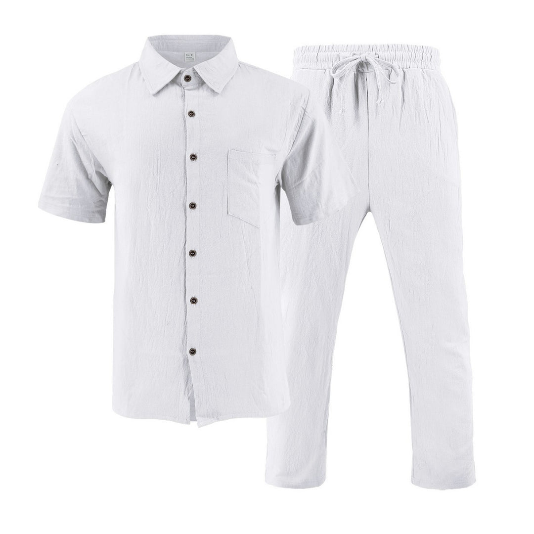 Airy summer set for men with modern shirt and comfortable pants Lune London