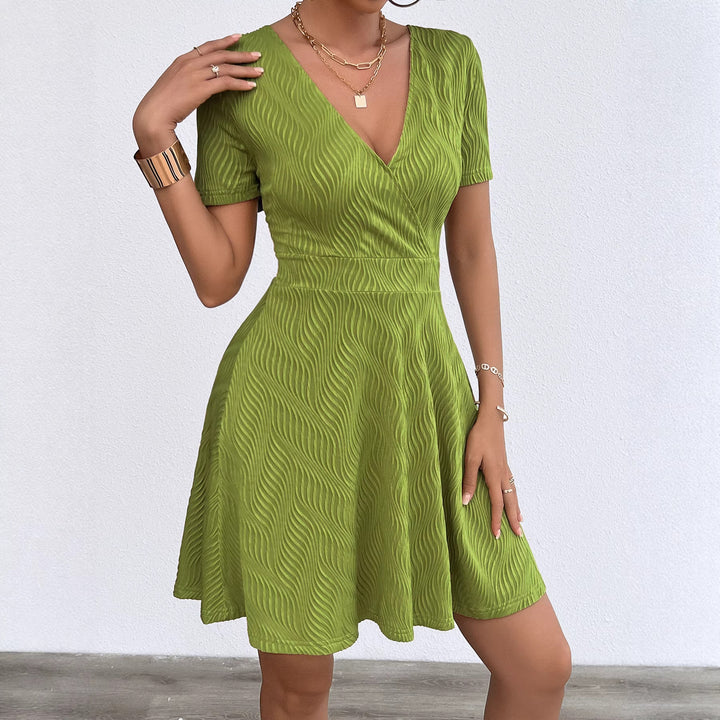 Wrap dress for women with V-neck and fluid fabric Chic & Stil