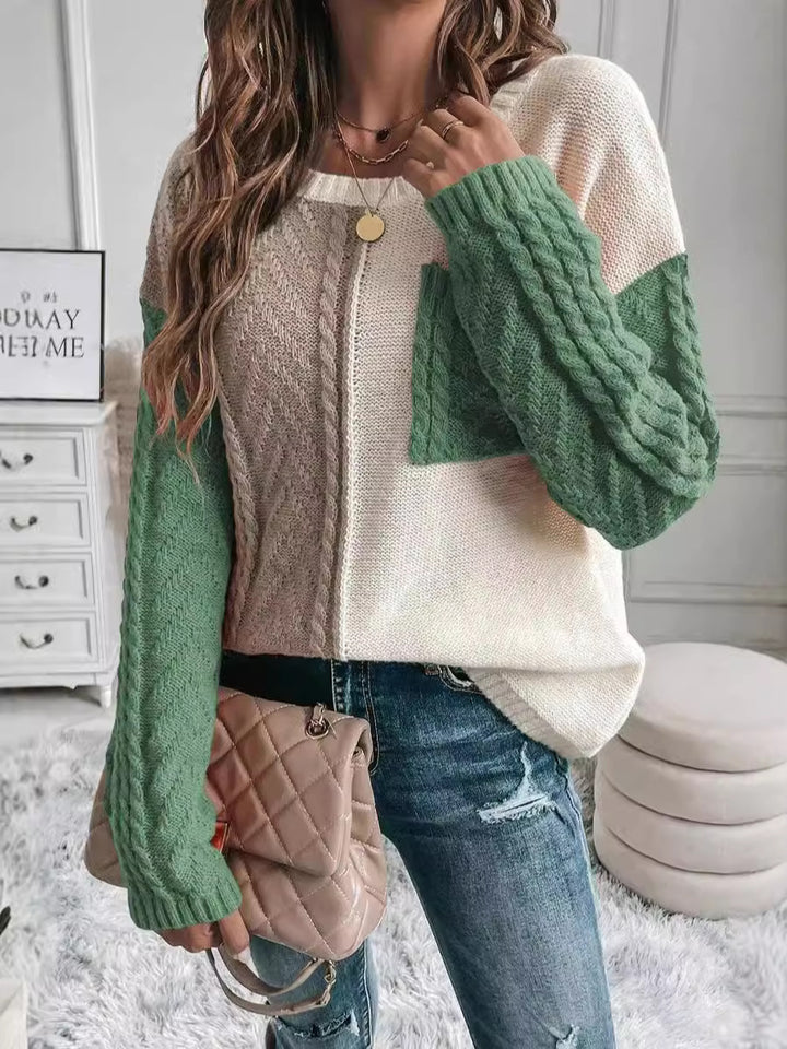 Casual knit sweater for women with asymmetrical design Lune London