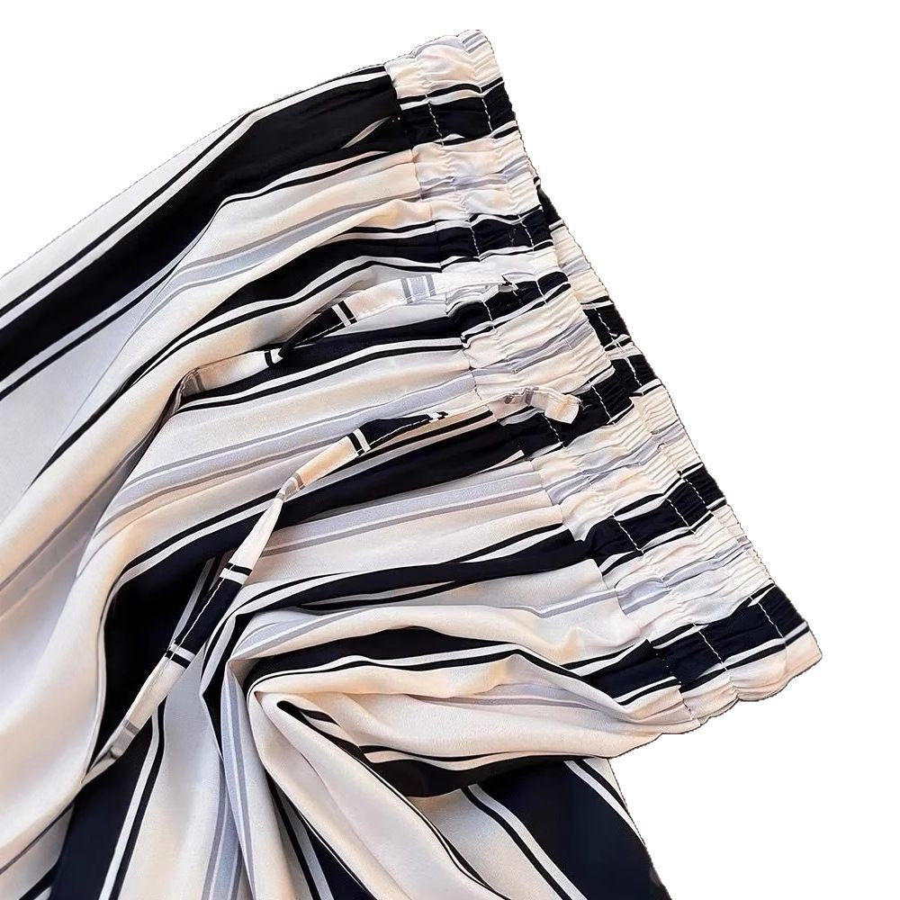 Women Elegant and Comfortable Striped Culotte Shorts Chic & Stil