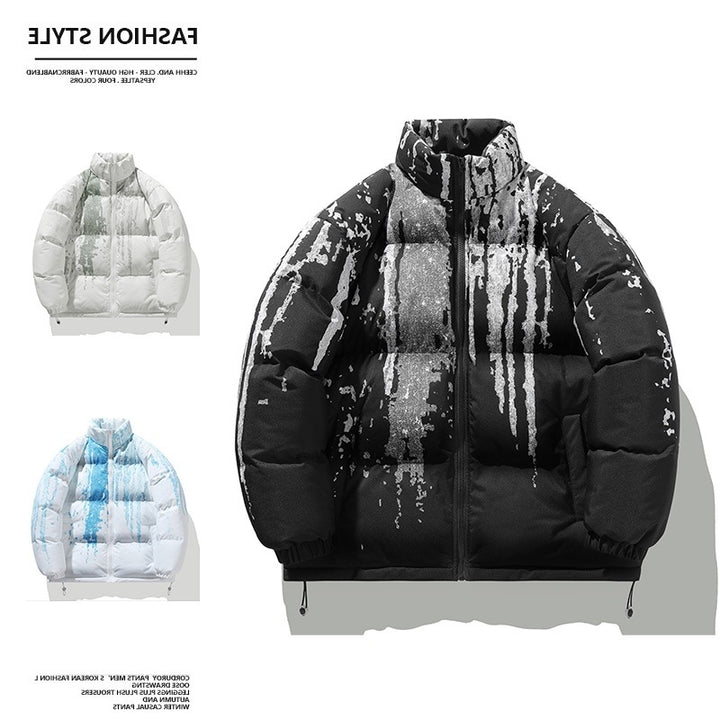 Winter ladies puffer jacket with elastic cuffs and chic and stylish design