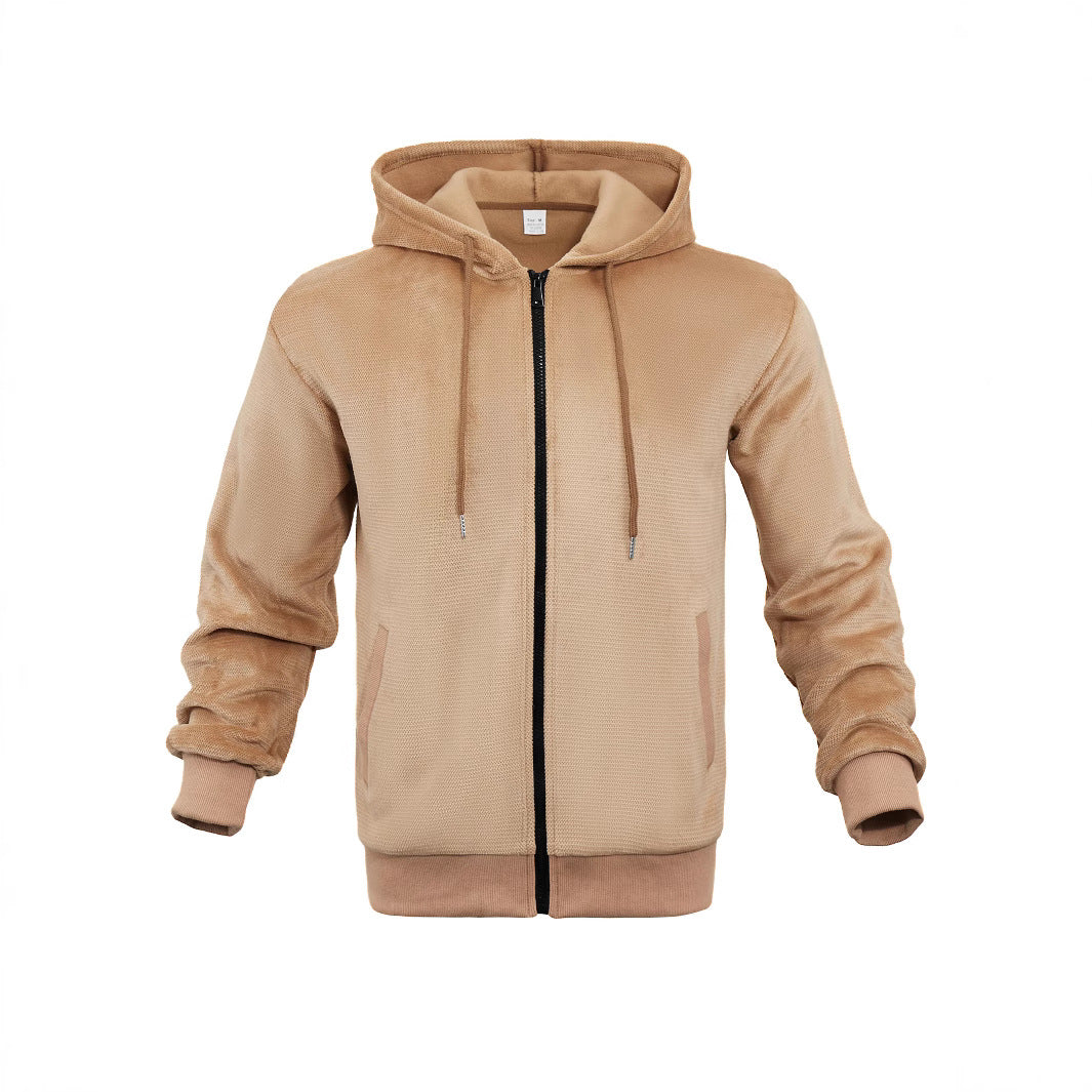Men's sporty hooded jacket made of breathable mesh material Lune London