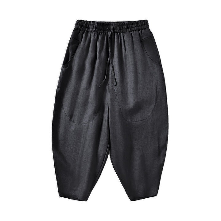 Linen pants for women with a relaxed fit and elastic waist Lune London