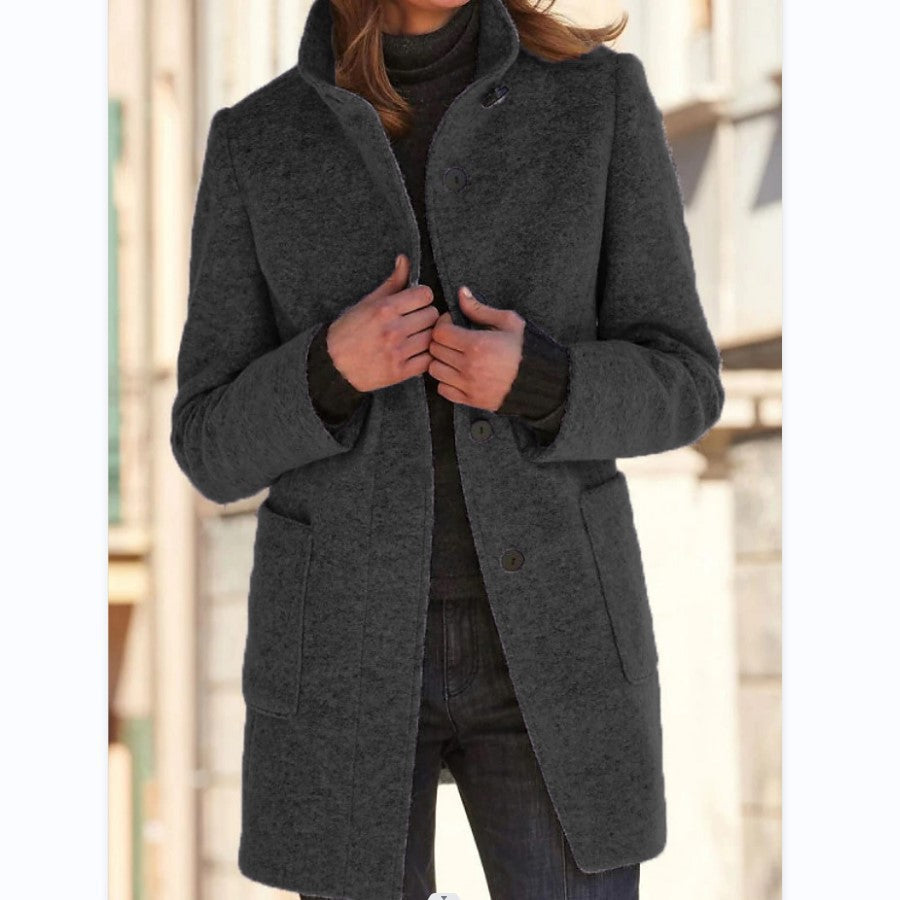 Lune London | Women high-quality wool jacket in classic design with large pockets
