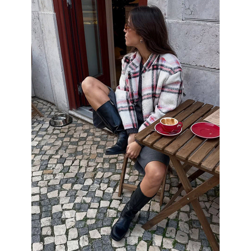 Plaid wool shirt for women Lune London